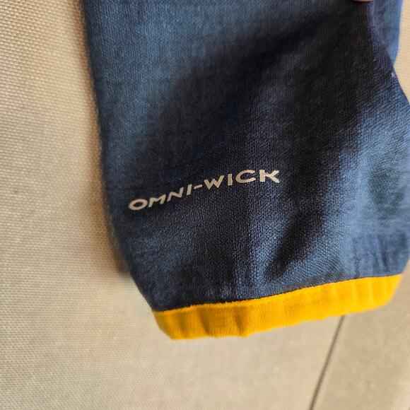 Columbia Notre Dame Irish Omni-Wick 1/4 Zip Pullover Blue XL - Picture 6 of 15